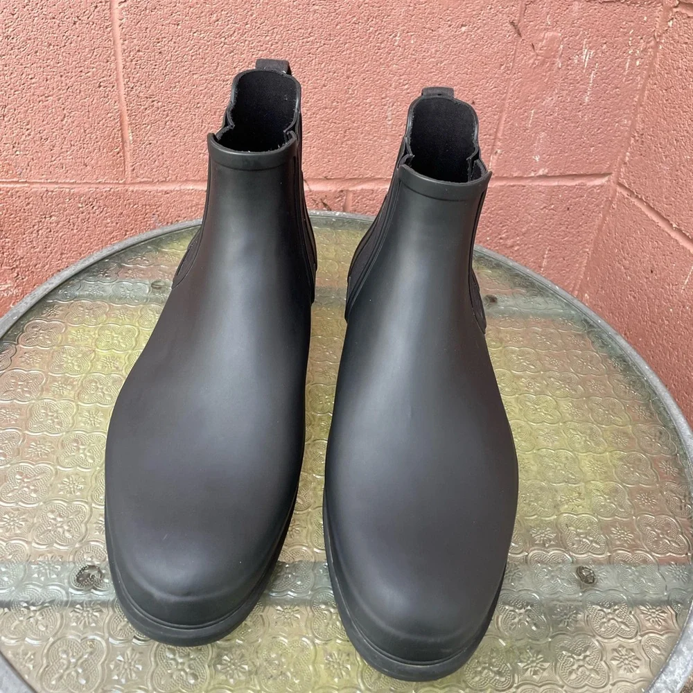 Hunter Refined Slim Fit Chelsea Black Boots Size 13 Men’s